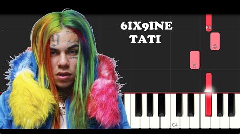 6ix9ine Tati Ft Dj Spinking Piano Tutorial Instrumental Youtube