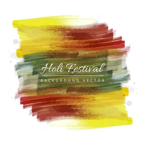 Free Vector Holi Festival Watercolor