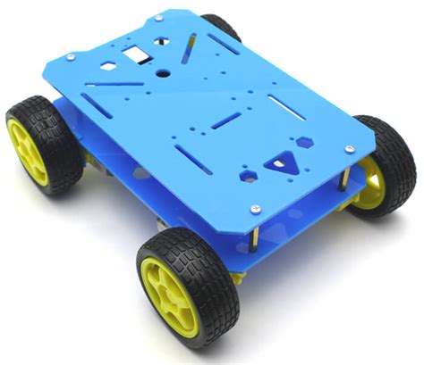 Robomod 4wd Explorer Mobile Robot Chassis Kit Blue Robomod Chassis