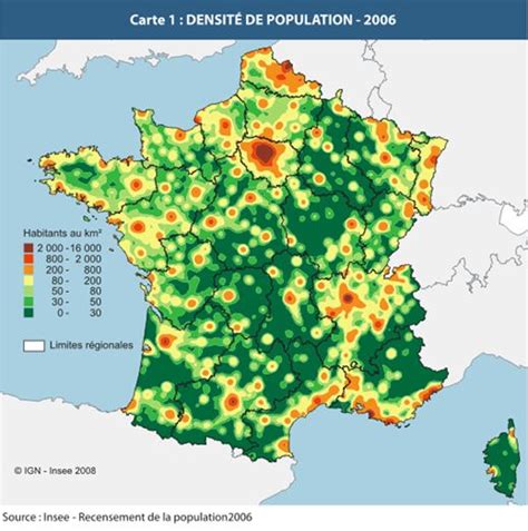 Population Density In France France Map Map Human Geography