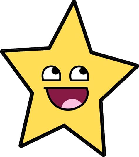 Star Awesome Happy Face Decal Sticker 12
