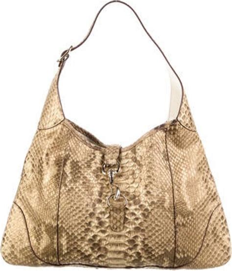 Gucci Large Python Jackie Bouvier Hobo Shopstyle