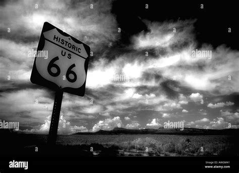 Route 66 Sign In Nevada Usa Stock Photo Alamy