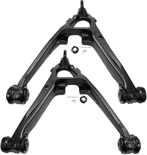 Detroit Axle Pc Front Upper And Cast Iron Lower Control Arms Kit For Cadillac Escalade