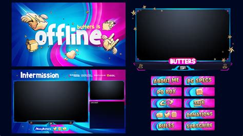 Twitch Livestream Designs Stream Packages Overlays On Behance