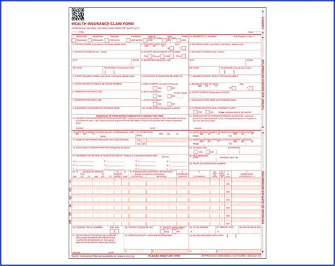 Free Fillable Cms 1500 Claim Form Form Resume Examples