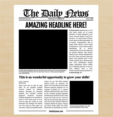 How To Make A Newspaper Front Page On Microsoft Word Printable Templates