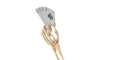 Skeleton Hand Holding Aces By Pixelsquid360 On Envato Elements