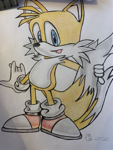 Drawing Of Tails From Sonic Disney Drawings Sketches Drawings