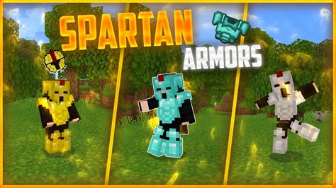Spartan Armors Addon Para Minecraft Pe Bedrock Youtube