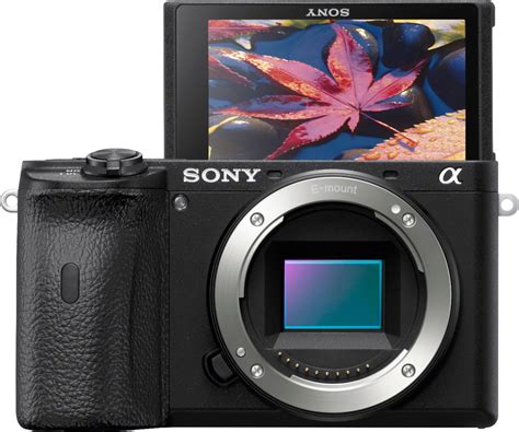 sony alpha 6600 aps c mirrorless 4k video camera body only black ilce6600 b best buy