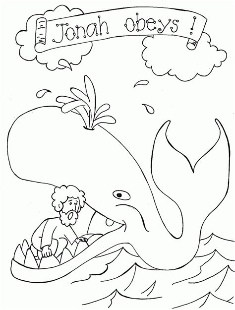 In addition, the kid is carried away and does not bother his mother while she does her business. Free Printable Jonah and The Whale Coloring Pages For Kids
