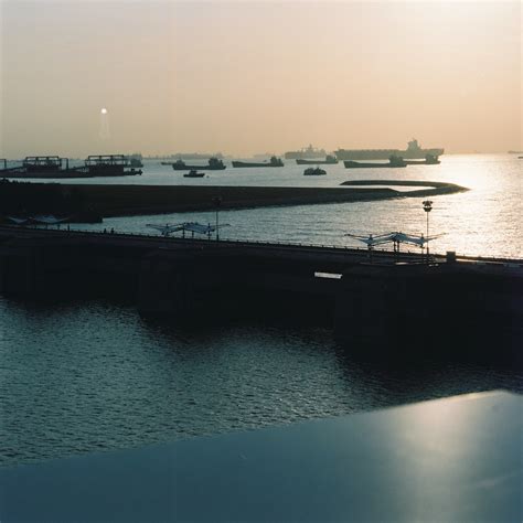 Ships Sunrise At Marina Barrage Singapore David Brereton Flickr