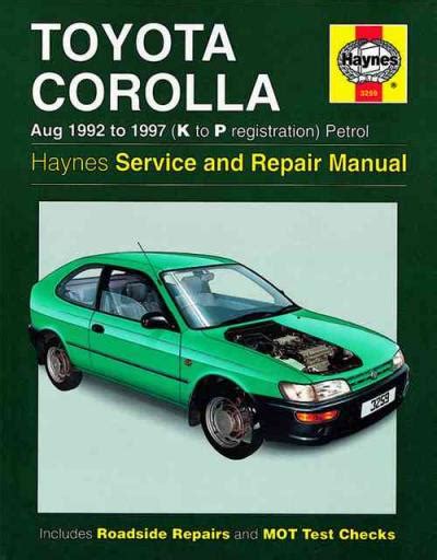 Toyota Corolla Petrol 1992 1997 Haynes Service Repair Manual Used