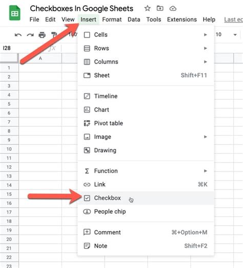 How To Use Checkboxes In Google Sheets