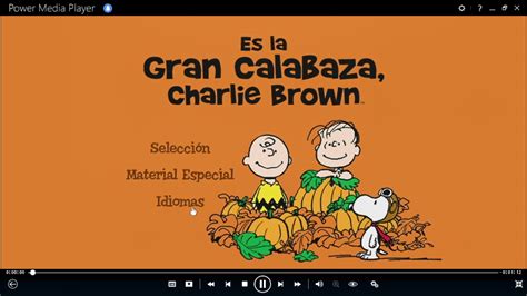 Es La Gran Calabaza Charlie Brown Dvd Menu En Espa Ol Youtube