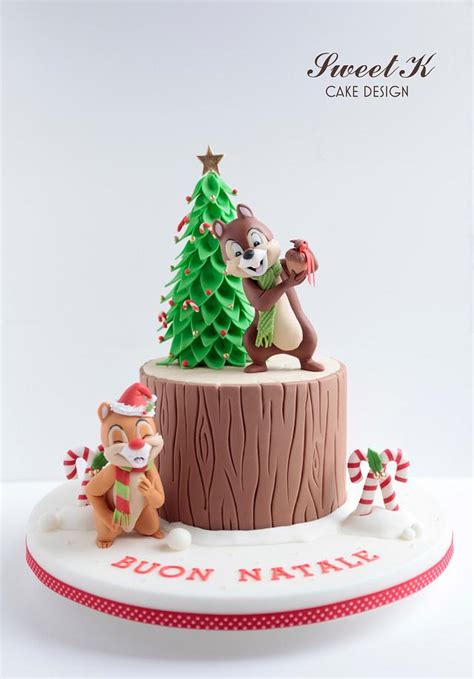 Chip And Dale Christmas Cake Cake By Karla Sweet K Cakesdecor