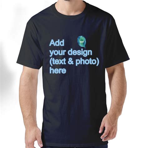 Man Custom Tshirts Add Your Personalized Design Photo Text Name Here T