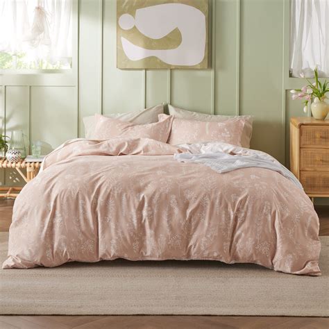 Bedsure Queen Comforter Set Dusty Rose Comforter Cute Floral Bedding