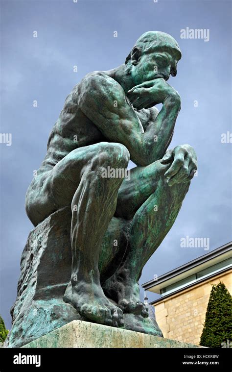 Le Penseur Le Penseur Dauguste Rodin Dans Les Jardins Du Musée