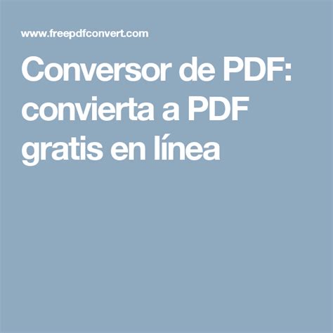 No se requieren registros ni descargas de software. Conversor de PDF: convierta a PDF gratis en línea ...