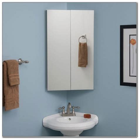 Corner Bathroom Cabinet With Mirror And Light Cabinet Home Design