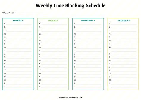 31 Printable Time Blocking Templates Updated For 2023