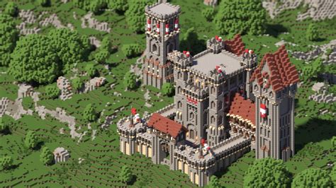 Hillside Castle Minecraft Project
