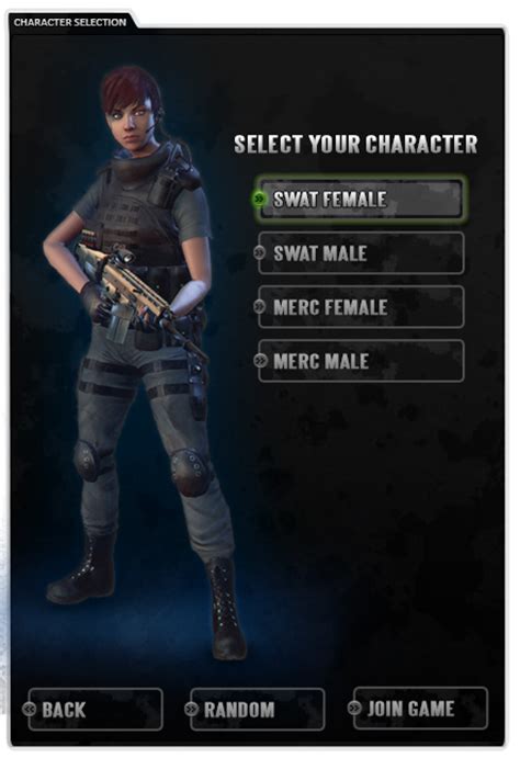 Character Selection Menu Image Critical Point Incursion Moddb