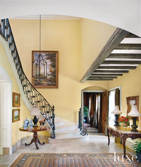 French Country Foyer And Staircase Luxe Interiors Design