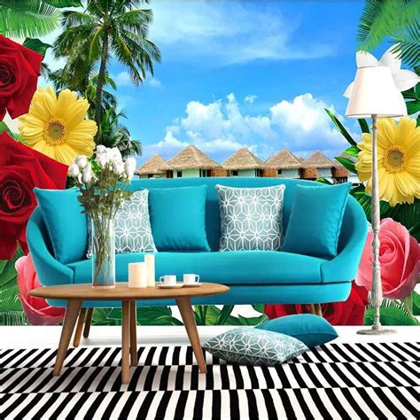 Youman 3d Home Decor Custom Wallpaper Floral Wallpaper Wall Mural Living Room Tv Background