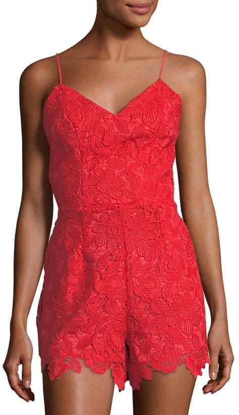 Lovers And Friends Songbird Lace Romper Lace Romper Rompers Floral Print Rompers