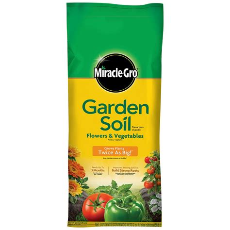 Miracle Gro 2 Cu Ft Garden Soil For Flowers And Vegetables 73452430