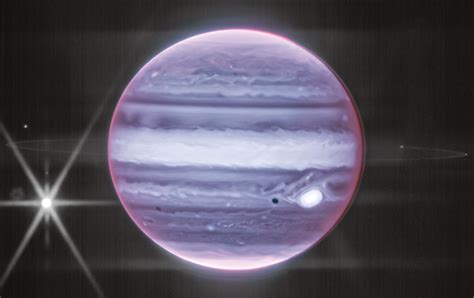 Jupiter And Ring In Infrared From Webb Concellation