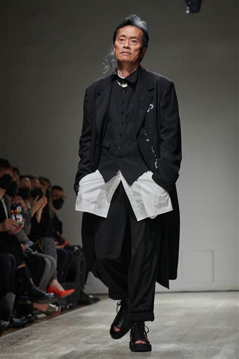 Infamous Designer Yohji Yamamoto Unveils His Latest Pour Homme Ss2023 Collection At Paris