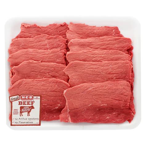 H E B Beef Bottom Round Steak Milanesa Value Pack Usda Select Shop Beef At H E B
