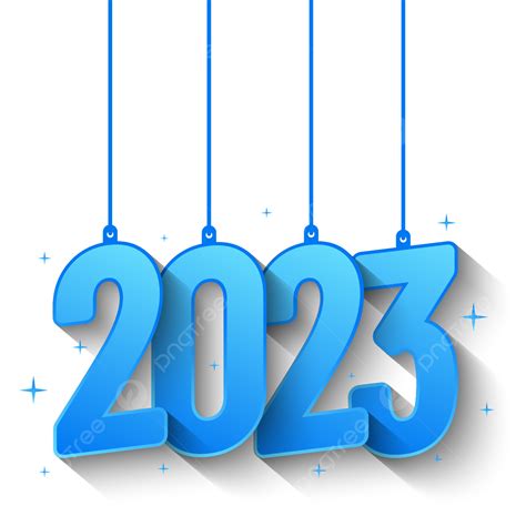 2023 Bleu Png Bleu 2023 An Png Et Vecteur Pour Téléchargement Gratuit