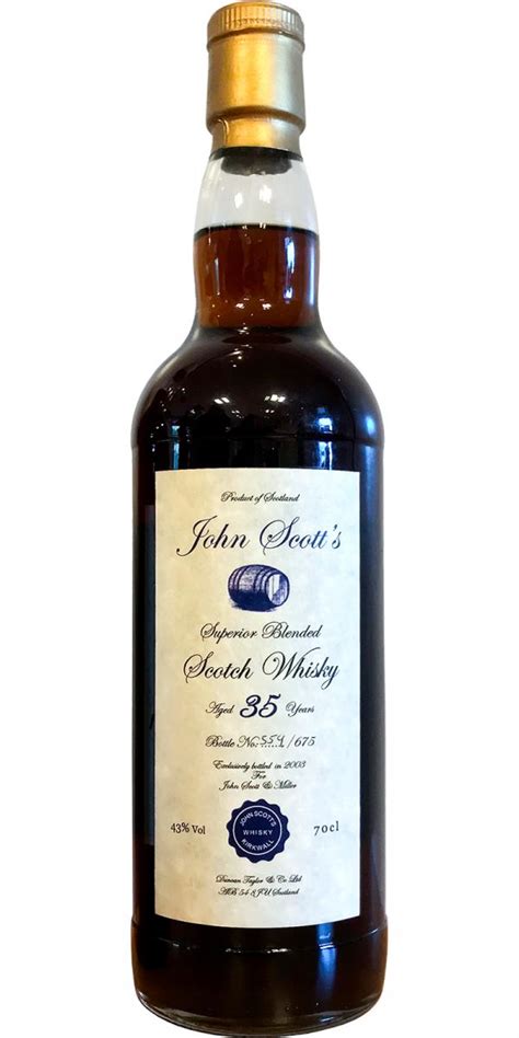 John Scotts Superior Blended Scotch Whisky Ratings And Reviews