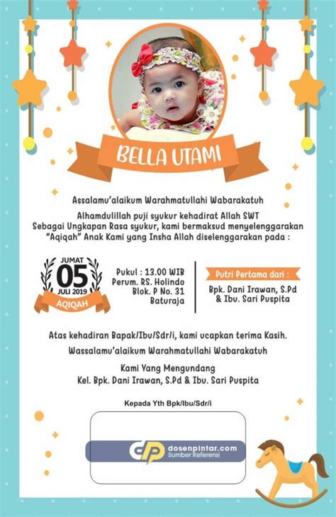 Download Undangan Aqiqah