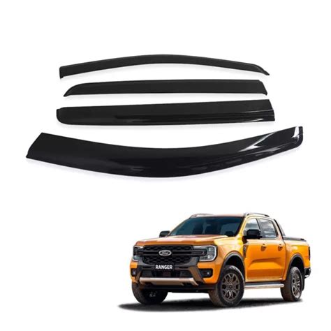 New Ford Ranger Wind Deflectors Wildtrak Raptor Double Cab Rain