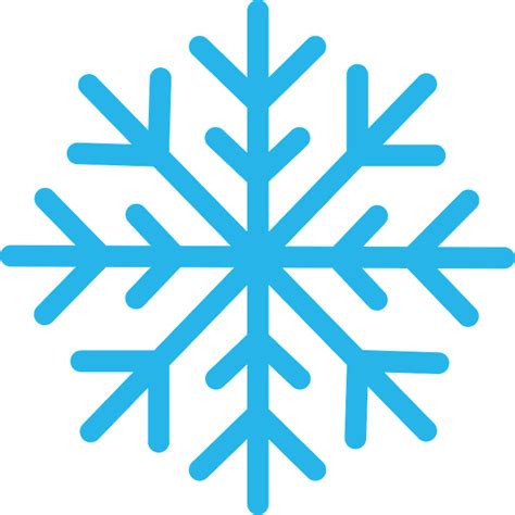 Snowflake Icon Design Symbol Of Cold Winter Snow Ice Winter Clip Art