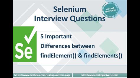 Difference Between Findelement And Findelements In Selenium