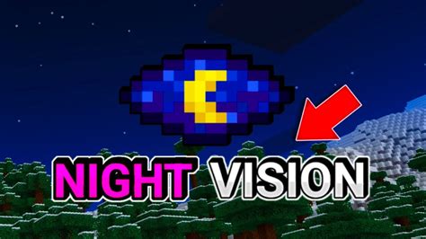 🌌night Vision Vision Nocturna Texture Pack Para Minecraft Bedrock 1