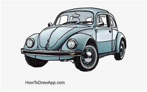 How To Draw Volkswagen Beetle Printable Step By Step