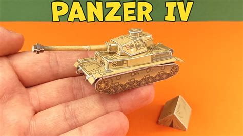 Paper Tank Model Panzer Iv World Of Tanks Papercraft Tutorial How