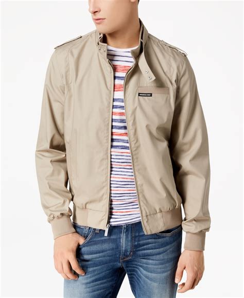 Members Only Members Only Mens Iconic Racer Lightweight Jacket