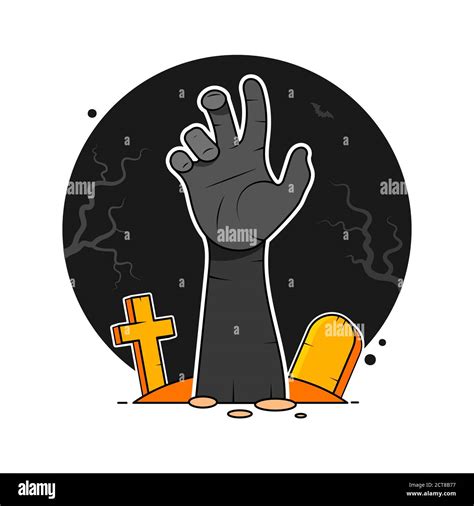 Zombie Hand From Hell Undead Hand Vector Stock Vector Image And Art