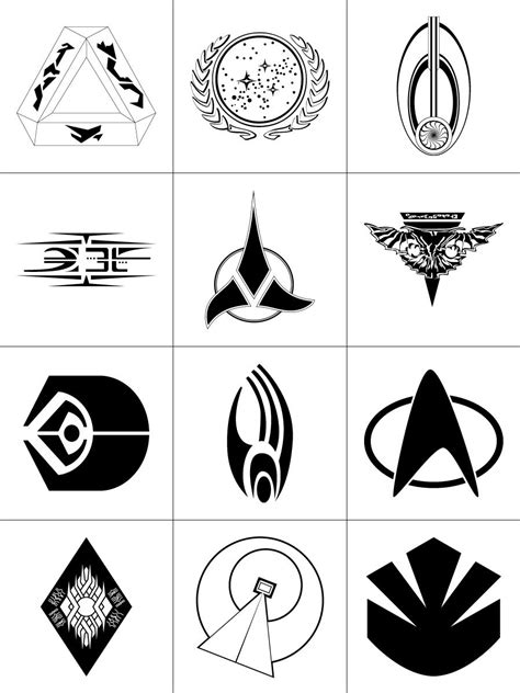 Logo Templatestar Trek Vectorssymbol Vectors Star Trek Star Trek