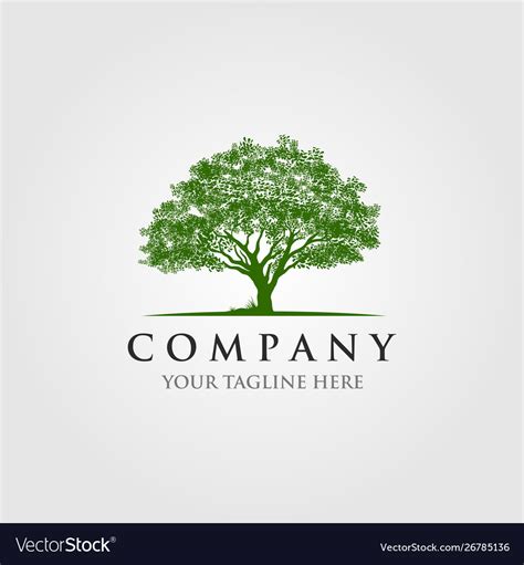 Trees Logo Design Royalty Free Vector Image Vectorstock