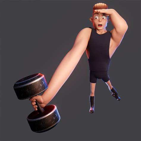 3d Store Zbrush And Blender Character Models Download Gymer Pose In